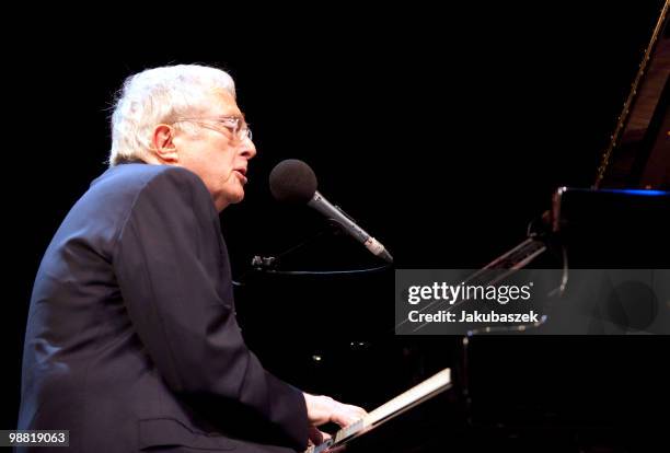American singer and composer Randy Newman performs live during a concert at the Admiralspalast on May 3, 2010 in Berlin, Germany. The concert is part...