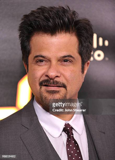 Actor Anil Kapoor arrives to the "24" Series Finale Party at Boulevard3 on April 30, 2010 in Hollywood, California.