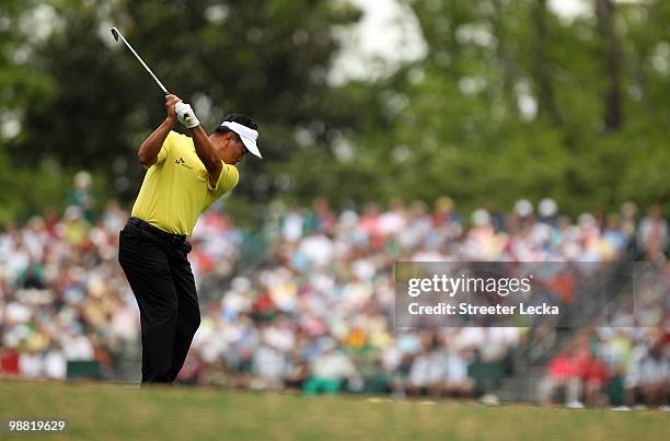 Choi during the first round of the 2010 Masters Tournament at Augusta National Golf Club on April 8, 2010 in Augusta, Georgia.