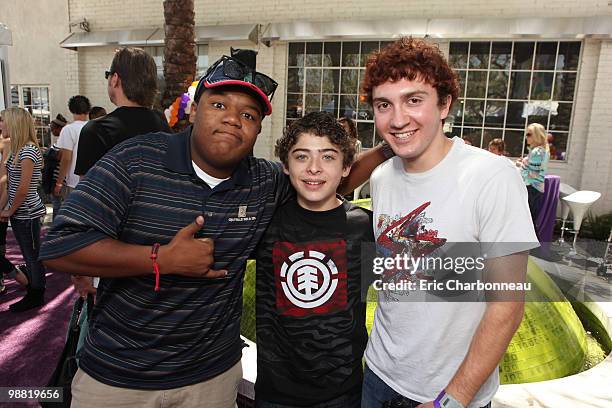 Kyle Massey, Ryan Ochoa and Daryl Sabara at Lollipop Theater 2nd Annual Game Day on May 05, 2010 at Nickelodeon Animation Studio in Burbank,...