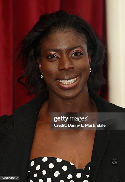 Christine Ohuruogu attends an Audience With Michael Buble at the London ITV Studios on May 3, 2010 in London, England.