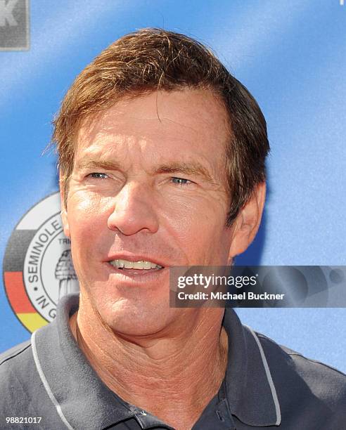 Actor Dennis Quaid arrives at the 3rd Annual George Lopez Celebrity Golf Classic at the Lakeside Golf Club on May 3, 2010 in Toluca Lake, California.