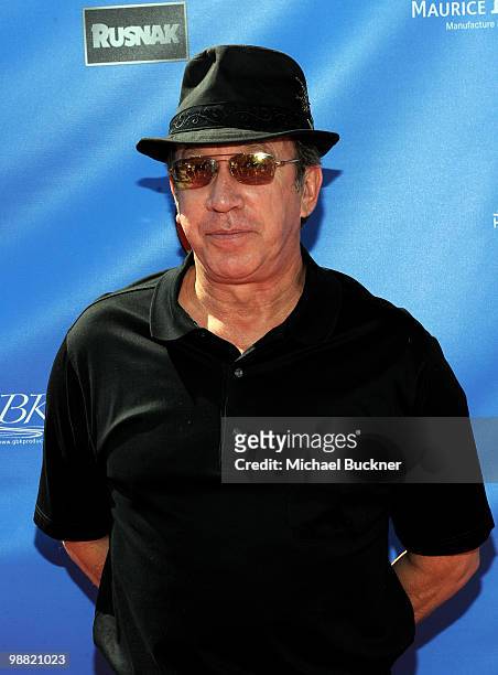Comedian Tim Allen arrives at the 3rd Annual George Lopez Celebrity Golf Classic at the Lakeside Golf Club on May 3, 2010 in Toluca Lake, California.