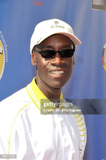 Actor Don Cheadle arrives at the Third Annual George Lopez Celebrity Golf Classic at the Lakeside Golf Club on May 3, 2010 in Toluca Lake, California.