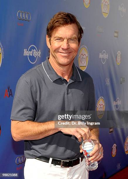 Actor Dennis Quaid arrives at the Third Annual George Lopez Celebrity Golf Classic at the Lakeside Golf Club on May 3, 2010 in Toluca Lake,...