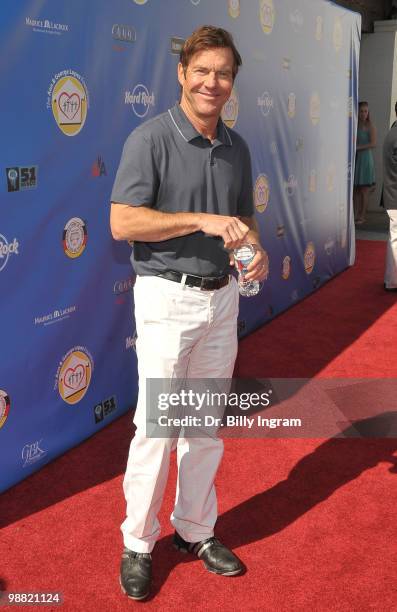 Actor Dennis Quaid arrives at the Third Annual George Lopez Celebrity Golf Classic at the Lakeside Golf Club on May 3, 2010 in Toluca Lake,...