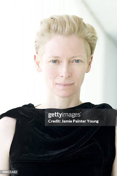 Actress Tilda Swinton poses at a portrait session for Back Stage West in Los Angeles, CA on April 16, 2009. .