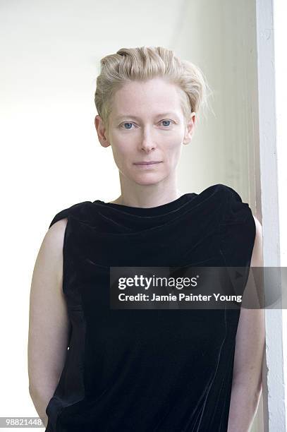 Actress Tilda Swinton poses at a portrait session for Back Stage West in Los Angeles, CA on April 16, 2009. .