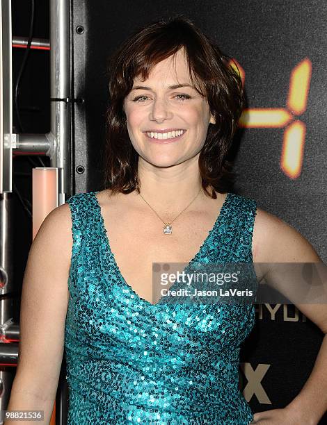 Actress Sarah Clarke attends the "24" series finale party at Boulevard3 on April 30, 2010 in Hollywood, California.