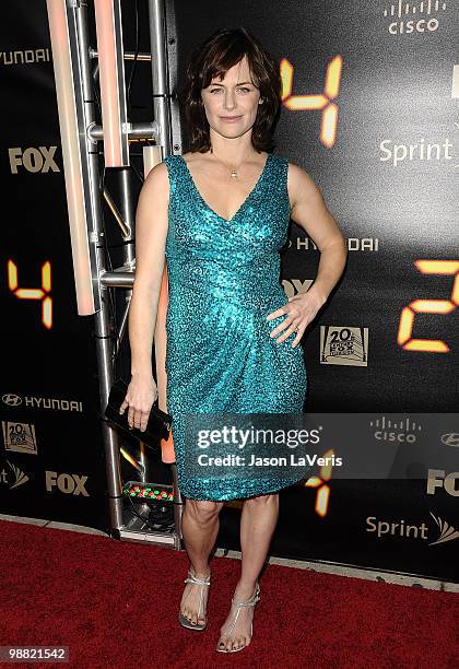 Actress Sarah Clarke attends the "24" series finale party at Boulevard3 on April 30, 2010 in Hollywood, California.