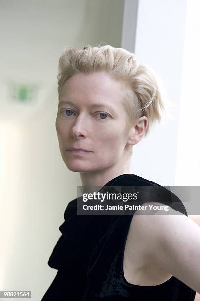 Actress Tilda Swinton poses at a portrait session for Back Stage West in Los Angeles, CA on April 16, 2009. .