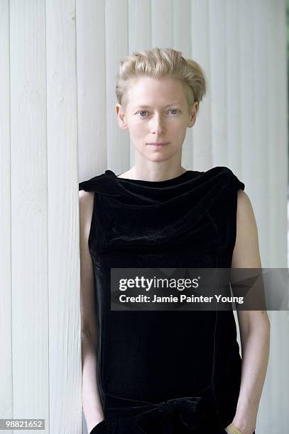 Actress Tilda Swinton poses at a portrait session for Back Stage West in Los Angeles, CA on April 16, 2009. .