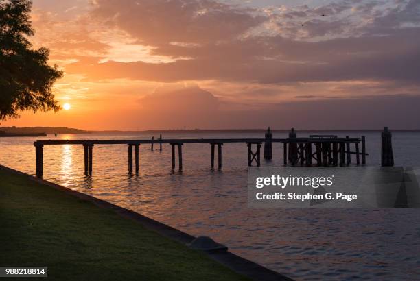 lake monroe sunset - stephen g stock pictures, royalty-free photos & images