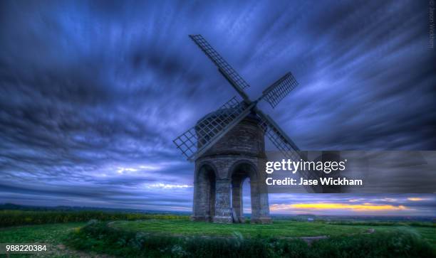 chesterton windmill sunset - chesterton stock pictures, royalty-free photos & images