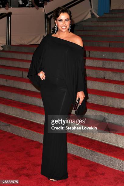 Ingrid Vandebosch attends the Costume Institute Gala Benefit to celebrate the opening of the "American Woman: Fashioning a National Identity"...