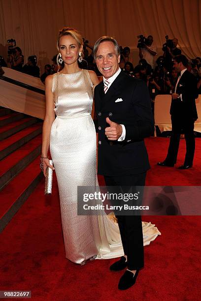 Dee Hilfiger and designer Tommy Hilfiger attend the Costume Institute Gala Benefit to celebrate the opening of the "American Woman: Fashioning a...