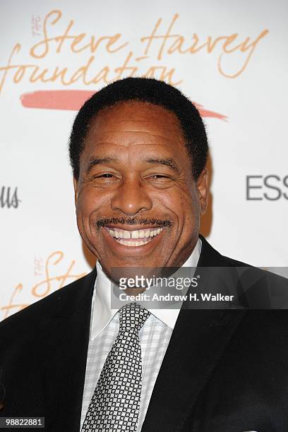Former MLB player Dave Winfield attends the New York Gala benefiting The Steve Harvey Foundation at Cipriani, Wall Street on May 3, 2010 in New York...