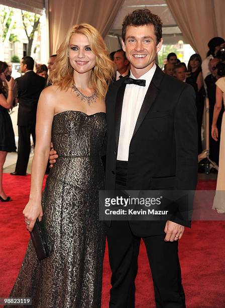 Claire Danes and Hugh Dancy attends the Costume Institute Gala Benefit to celebrate the opening of the "American Woman: Fashioning a National...