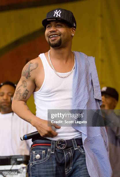 Juvenile performs during the 41st Annual New Orleans Jazz & Heritage Festival Presented by Shell at Fair Grounds Race Course on May 2, 2010 in New...