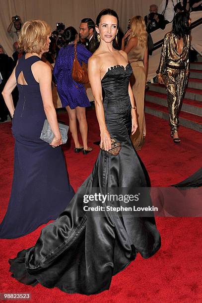 Actress Kristin Davis attends the Costume Institute Gala Benefit to celebrate the opening of the "American Woman: Fashioning a National Identity"...