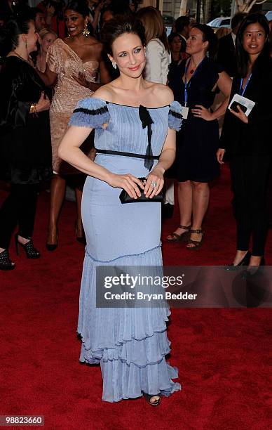 Actress Vera Farmiga attends the Metropolitan Museum of Art's 2010 Costume Institute Ball at The Metropolitan Museum of Art on May 3, 2010 in New...