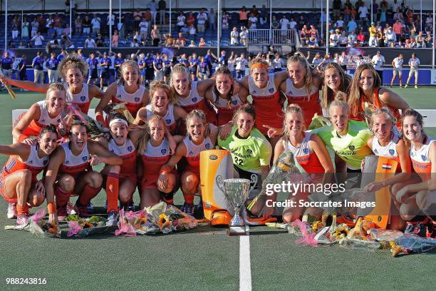 Anne Veenendaal of Holland Women, Kitty van Male of Holland Women, Malou Pheninckx of Holland Women, Laurien Leurink of Holland Women, Xan de Waard...