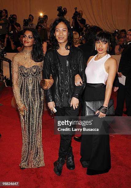 Designer Alexander Wang and Zoe Kravitz attend the Costume Institute Gala Benefit to celebrate the opening of the "American Woman: Fashioning a...
