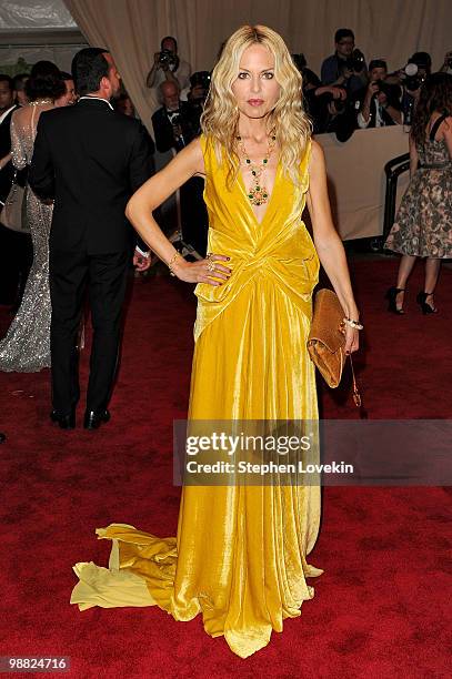 Personality Rachel Zoe attends the Costume Institute Gala Benefit to celebrate the opening of the "American Woman: Fashioning a National Identity"...