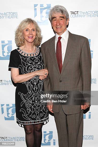 Actress Blythe Danner and actor Sam Waterston attends The Actors Company Theatre's 2010 Spring Gala at The Edison Ballroom on May 3, 2010 in New York...