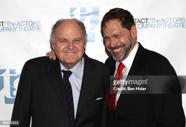 Actors George S. Irving and David Staller attends The Actors Company Theatre's 2010 Spring Gala at The Edison Ballroom on May 3, 2010 in New York...