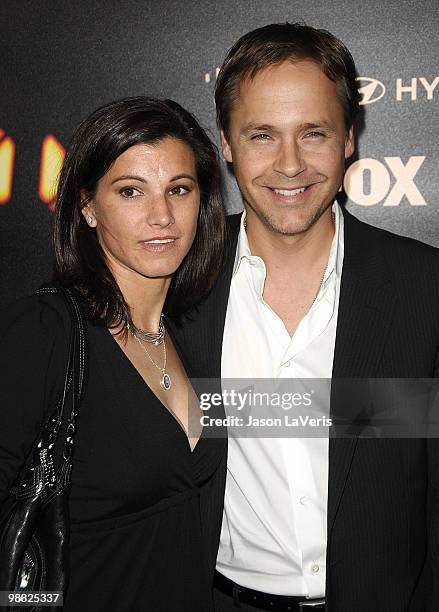Actor Chad Lowe and Kim Painter attend the "24" series finale party at Boulevard3 on April 30, 2010 in Hollywood, California.
