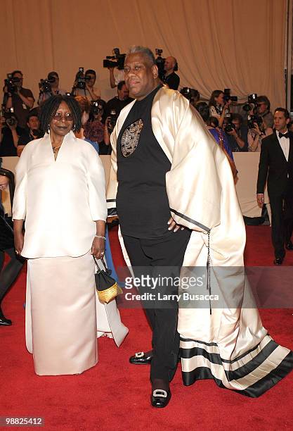 Actress Whoopi Goldberg and Editor-at-large Andre Leon Tally attend the Metropolitan Museum of Art's 2010 Costume Institute Ball at The Metropolitan...