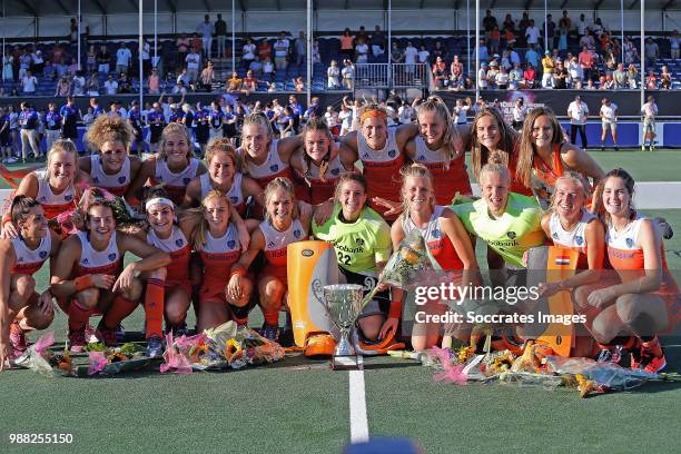 Anne Veenendaal of Holland Women, Kitty van Male of Holland Women, Malou Pheninckx of Holland Women, Laurien Leurink of Holland Women, Xan de Waard...