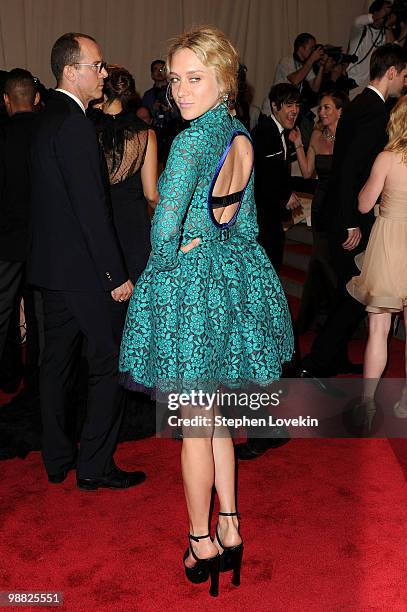 Chloe Sevigny attends the Costume Institute Gala Benefit to celebrate the opening of the "American Woman: Fashioning a National Identity" exhibition...