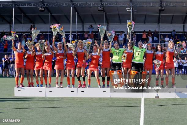 Anne Veenendaal of Holland Women, Kitty van Male of Holland Women, Malou Pheninckx of Holland Women, Laurien Leurink of Holland Women, Xan de Waard...