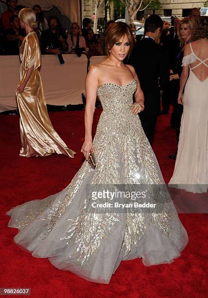 Jennifer Lopez attends the Metropolitan Museum of Art's 2010 Costume Institute Ball at The Metropolitan Museum of Art on May 3, 2010 in New York City.