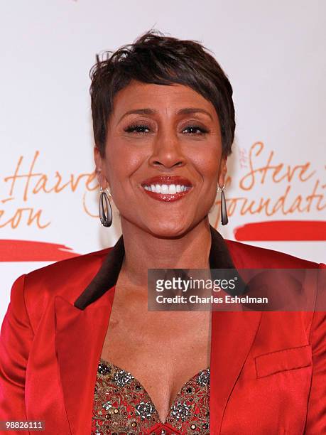 "Good Morning America" anchor Robin Roberts attends the 1st annual Steve Harvey Foundation gala at Cipriani, Wall Street on May 3, 2010 in New York...