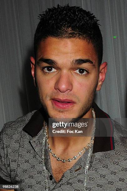 Footballer Hatem Ben Arfa attends the Dwen Sportswear Launch Party at La Cantine Du Faubourg Club on April 18, 2010 in Paris, France.