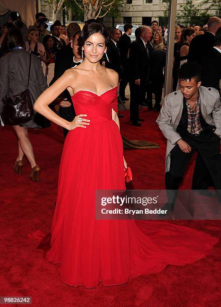 Actress Camilla Belle attends the Metropolitan Museum of Art's 2010 Costume Institute Ball at The Metropolitan Museum of Art on May 3, 2010 in New...
