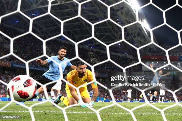 Rui Patricio of Portugal looks dejected after Uruguay's second goal during the 2018 FIFA World Cup Russia Round of 16 match between Uruguay and...