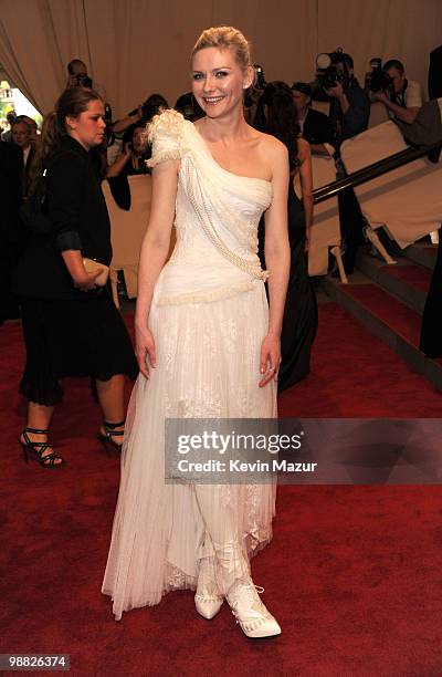 Kirsten Dunst attends the Costume Institute Gala Benefit to celebrate the opening of the "American Woman: Fashioning a National Identity" exhibition...