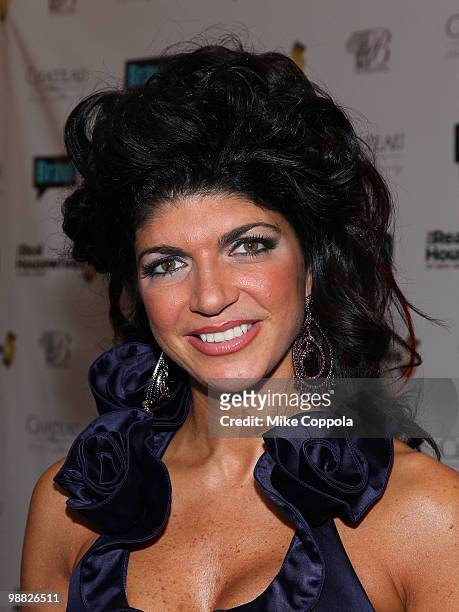 Telvision personality Teresa Giudice attends Bravo's "The Real Housewives of New Jersey" season two premiere at The Brownstone on May 3, 2010 in...