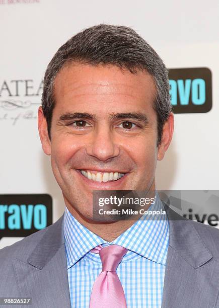 Television personality Andy Cohen attends Bravo's "The Real Housewives of New Jersey" season two premiere at The Brownstone on May 3, 2010 in...