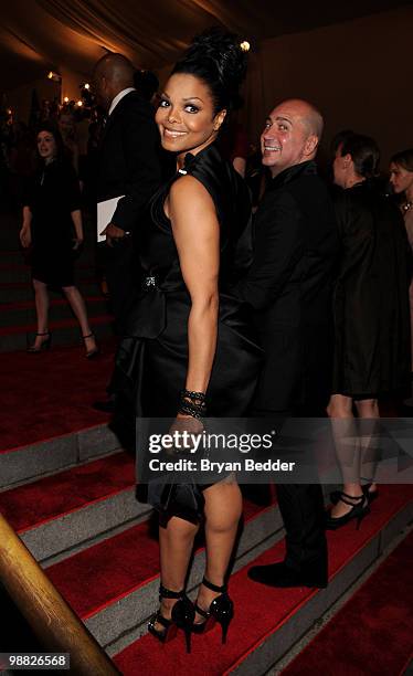 Singer Janet Jackson attends the Metropolitan Museum of Art's 2010 Costume Institute Ball at The Metropolitan Museum of Art on May 3, 2010 in New...