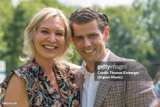 From left: Saskia Greipl-Kostantinidis and Alessandro Rizzo during the Erich Greipl Tribute Tournament under the patronage of Barbara Stamm,...