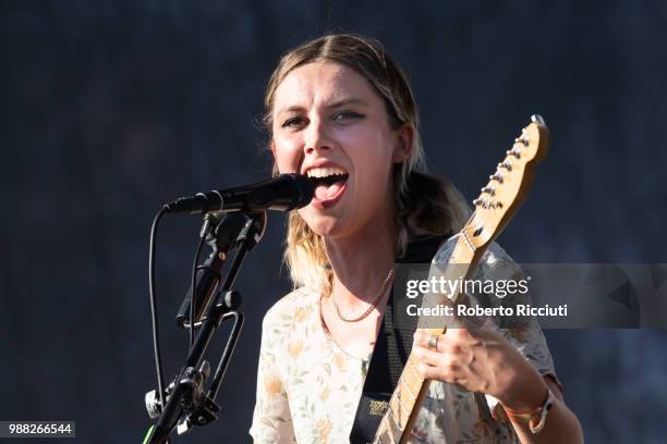 Ellie Rowsell of Wolf Alice performs on stage during TRNSMT Festival Day 2 at Glasgow Green on June 30, 2018 in Glasgow, Scotland.