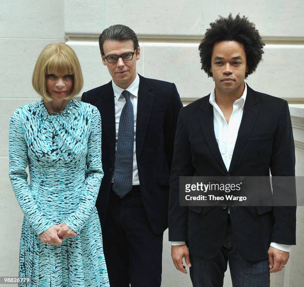 Editor-In-Chief of American Vogue Anna Wintour, Curator of The Costume Institute Andrew Bolton and Executive Vice President of Global Design for Gap...