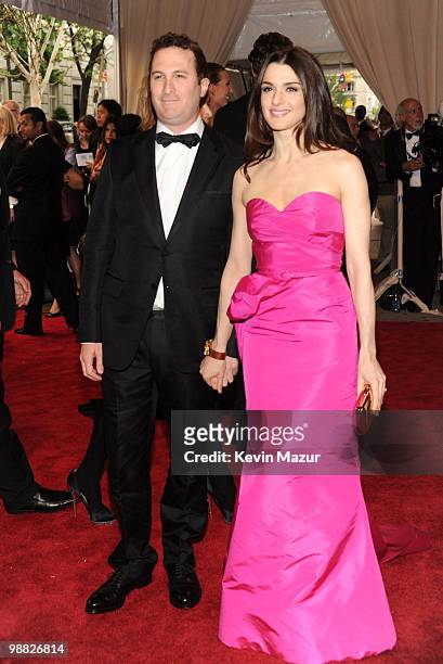 Darren Aronofsky and Rachel Weisz attends the Costume Institute Gala Benefit to celebrate the opening of the "American Woman: Fashioning a National...