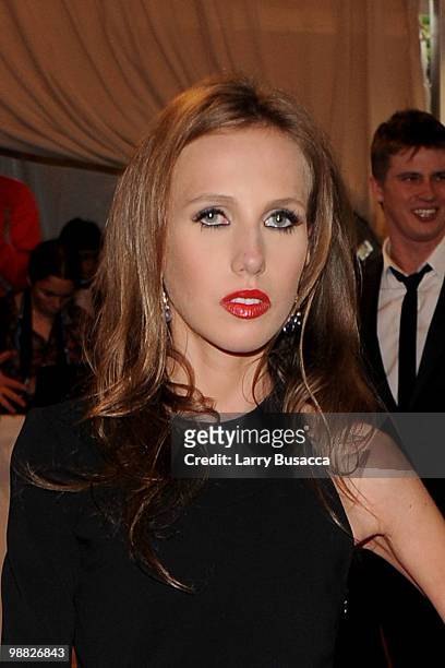 Allegra Versace attends the Costume Institute Gala Benefit to celebrate the opening of the "American Woman: Fashioning a National Identity"...