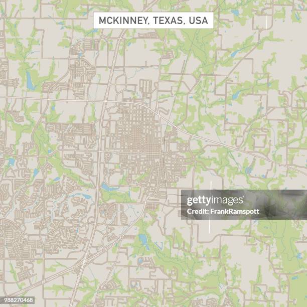 美國德克薩斯州尼克市街道地圖 - frankramspott 幅插畫檔、美工圖案、卡通及圖標